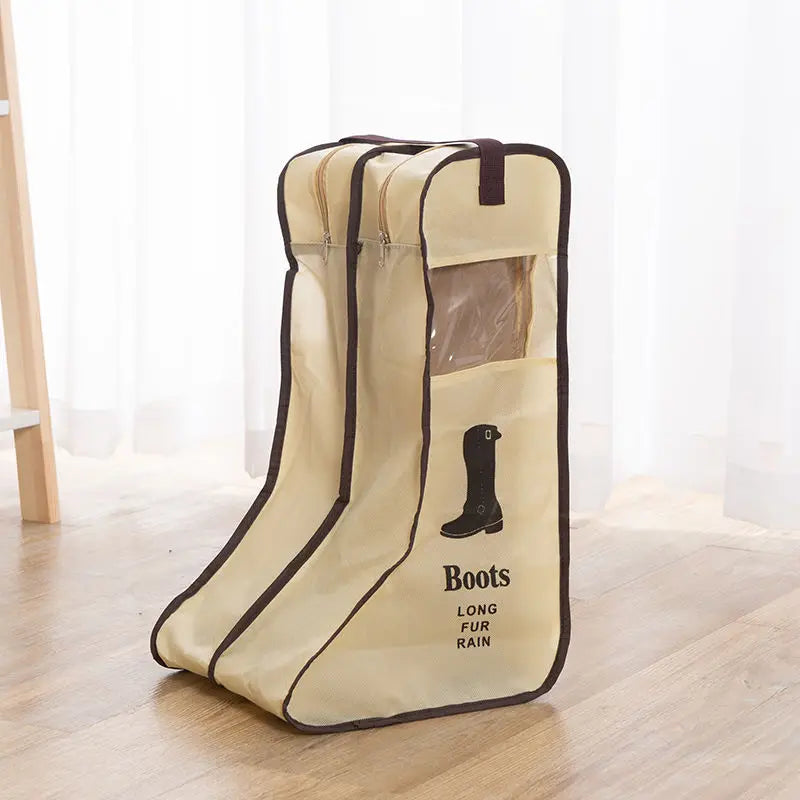 Shoes Storage Bags Cover Long Riding Rain Boots Dustproof Organizer Portable Travel Zipper Pouch Accessories Supplies Item
