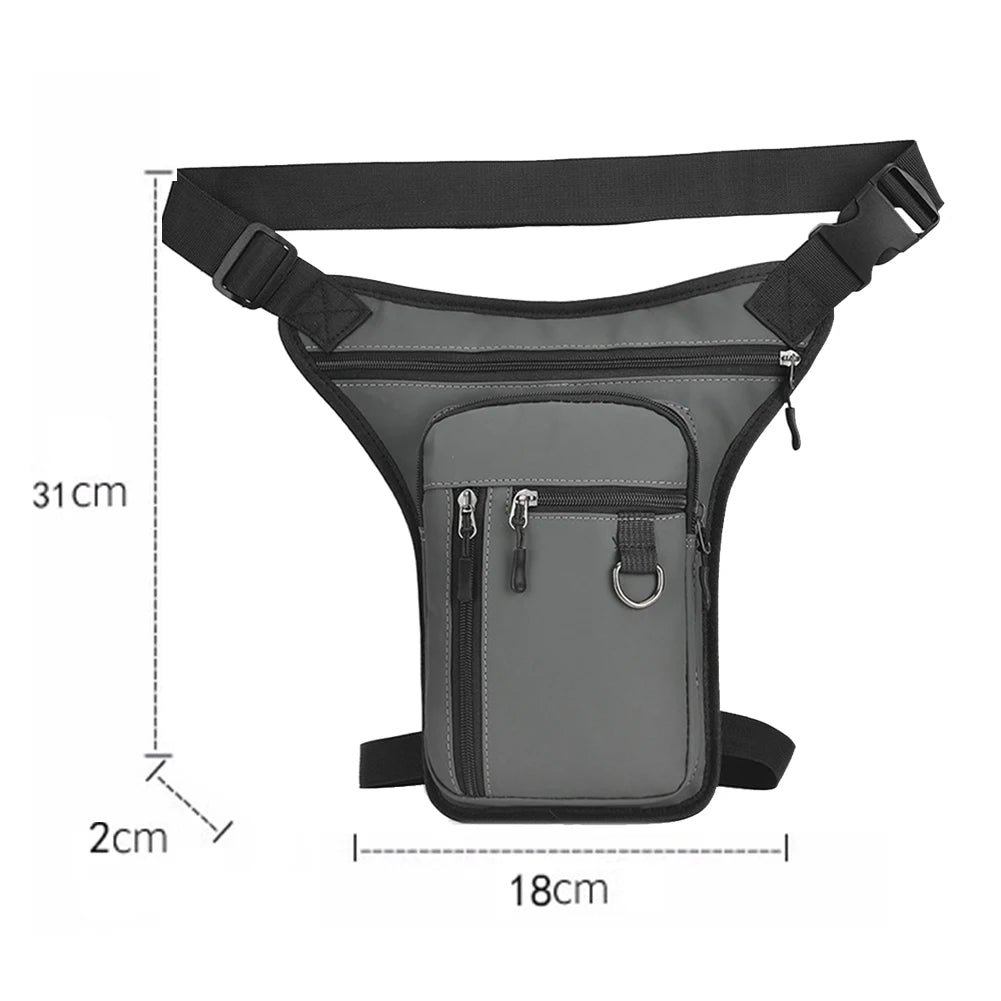 Motorcycle Bag Waterproof Motor Drop Waist Leg Bag Thigh Belt Bag Motorbike Saddle Side Bags Mobile Phone Purse Fanny Pack Bags