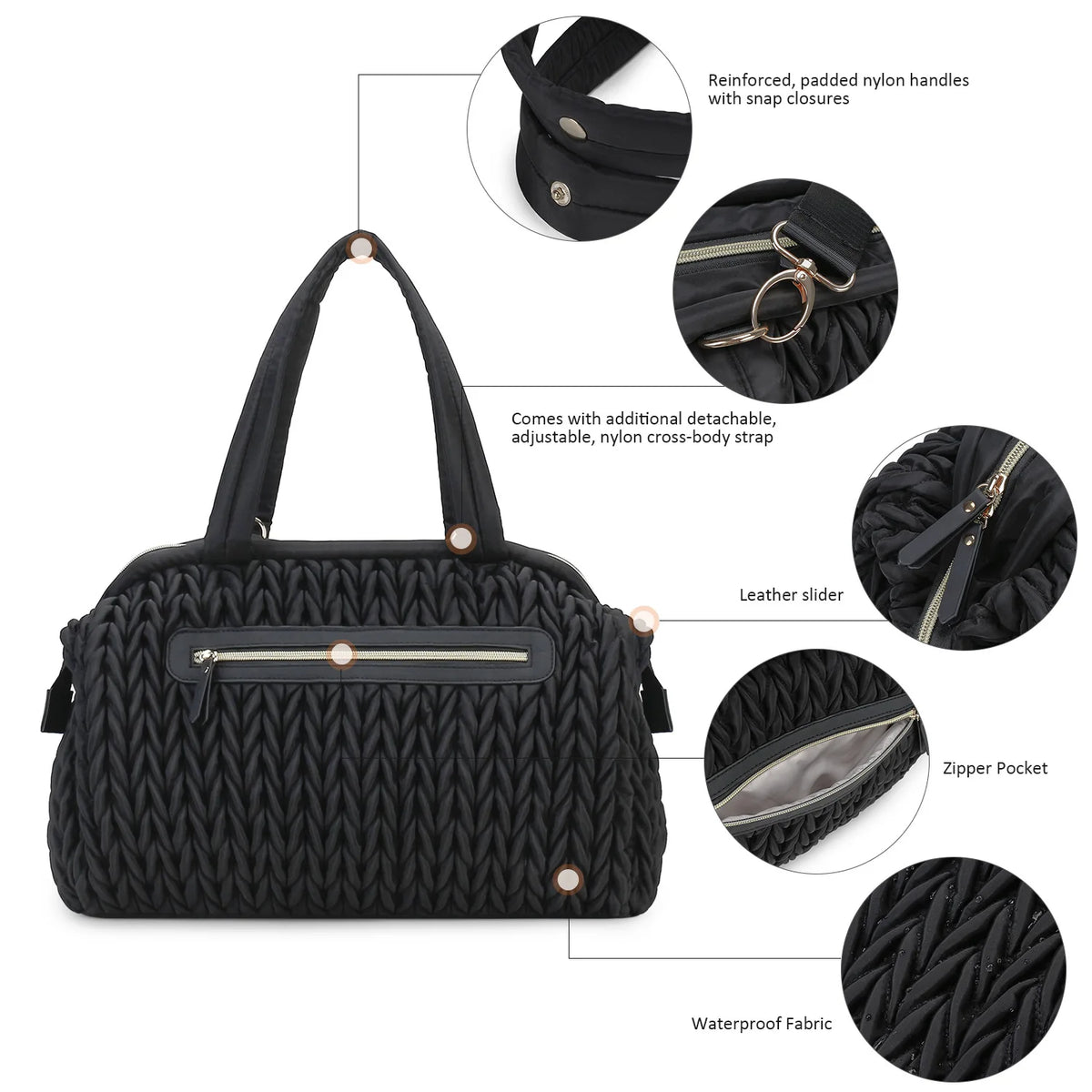 New Diaper Bags Hand-held Single Shoulder Baby Mommy Bags Large Capacity Waterproof Insulation Milk Bottle Mother and Baby Bag