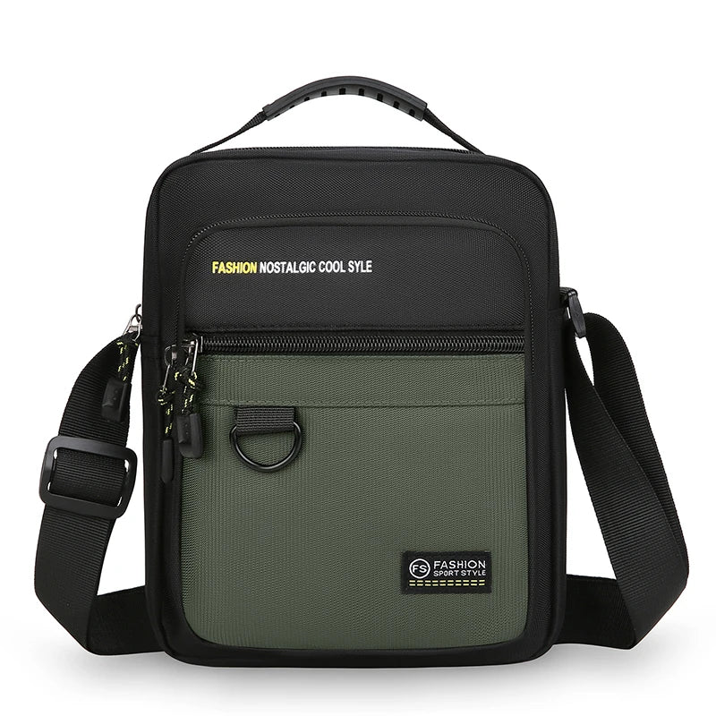 Men Crossbody Bag Single Shoulder Bags Big Capacity Storage Bag Fashion Multi-Pockets Business Crossbody Bags