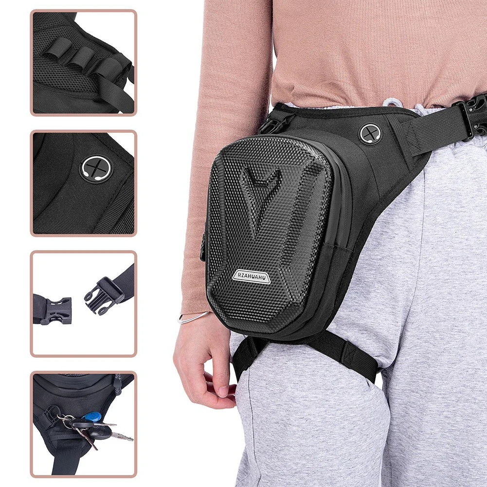 Motorcycle Bag Waterproof Motor Drop Waist Leg Bag Thigh Belt Bag Motorbike Saddle Side Bags Mobile Phone Purse Fanny Pack Bags