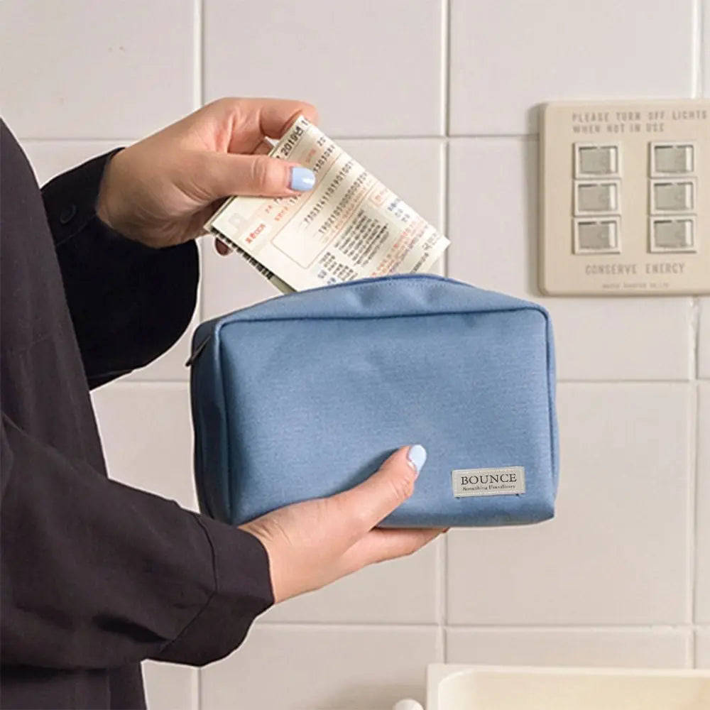 Bankbook Bag Financial Management Digital Storage Bag Cosmetic Bag Bill Certificate Seal Bag Waterproof