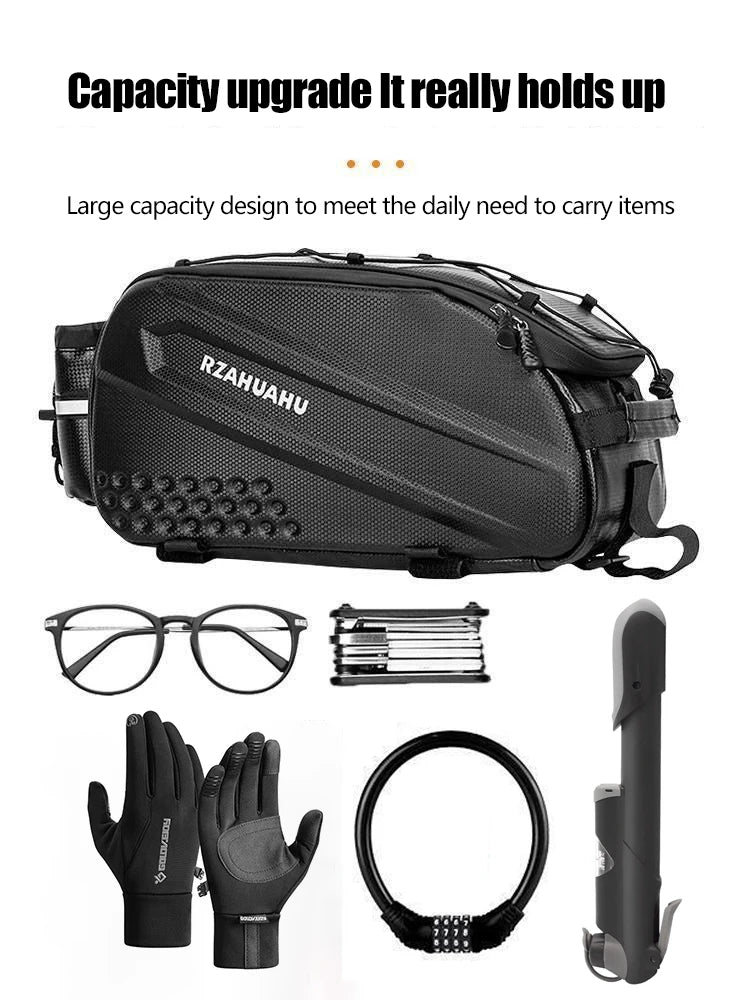 Bicycle Carrier Bag Large Capacity Bike Bags Foldable Rear Seat Bag Bike Rear Basket Waterproof Pannier Trunk Seat Saddle Bags