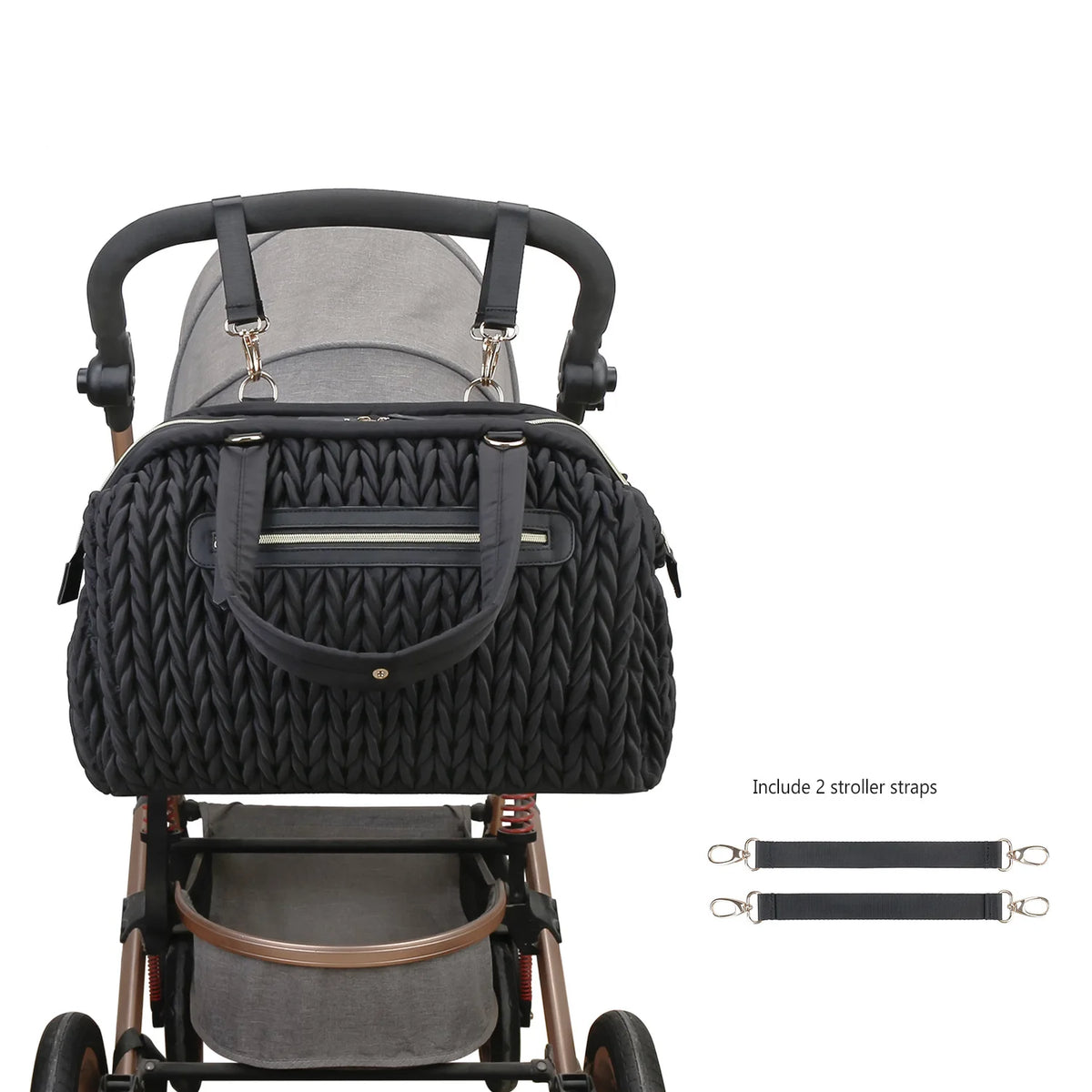 New Diaper Bags Hand-held Single Shoulder Baby Mommy Bags Large Capacity Waterproof Insulation Milk Bottle Mother and Baby Bag