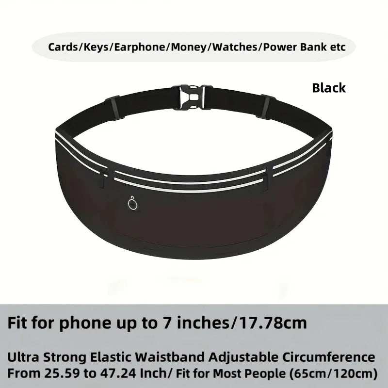 Lightweight Running Waist Bag Casual Belt Cycling Waist Pack Mobile Phone Bag Waterproof Gym Bags Sports Belt Hidden Fitness Bag