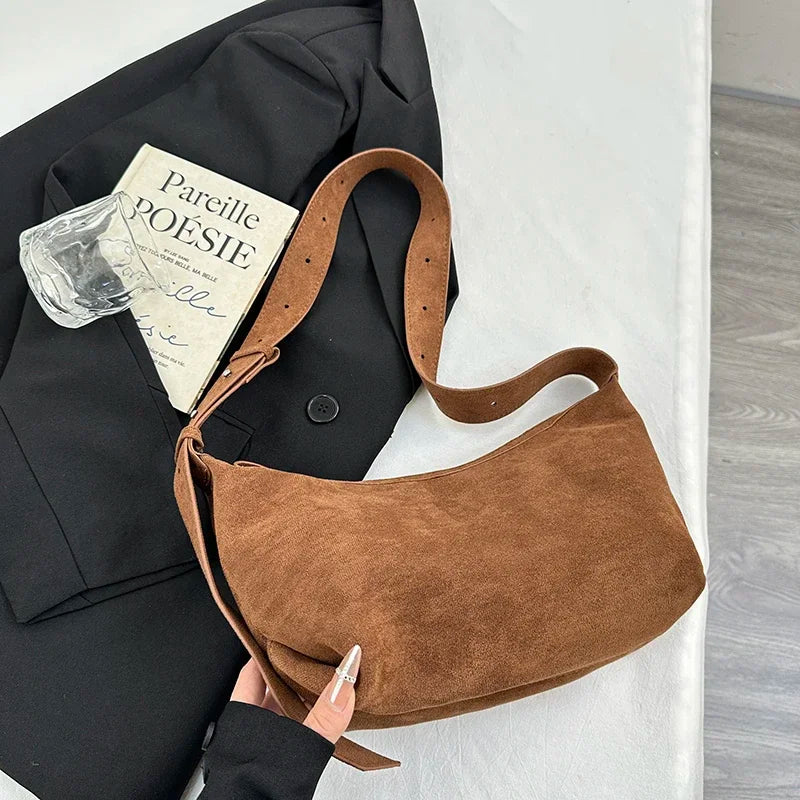 Small Designer Women's Black Bag Simple Retro Crossbody Bags Luxury Pu Leather Female Handbags Pure Color Bucket Shoulder Bags
