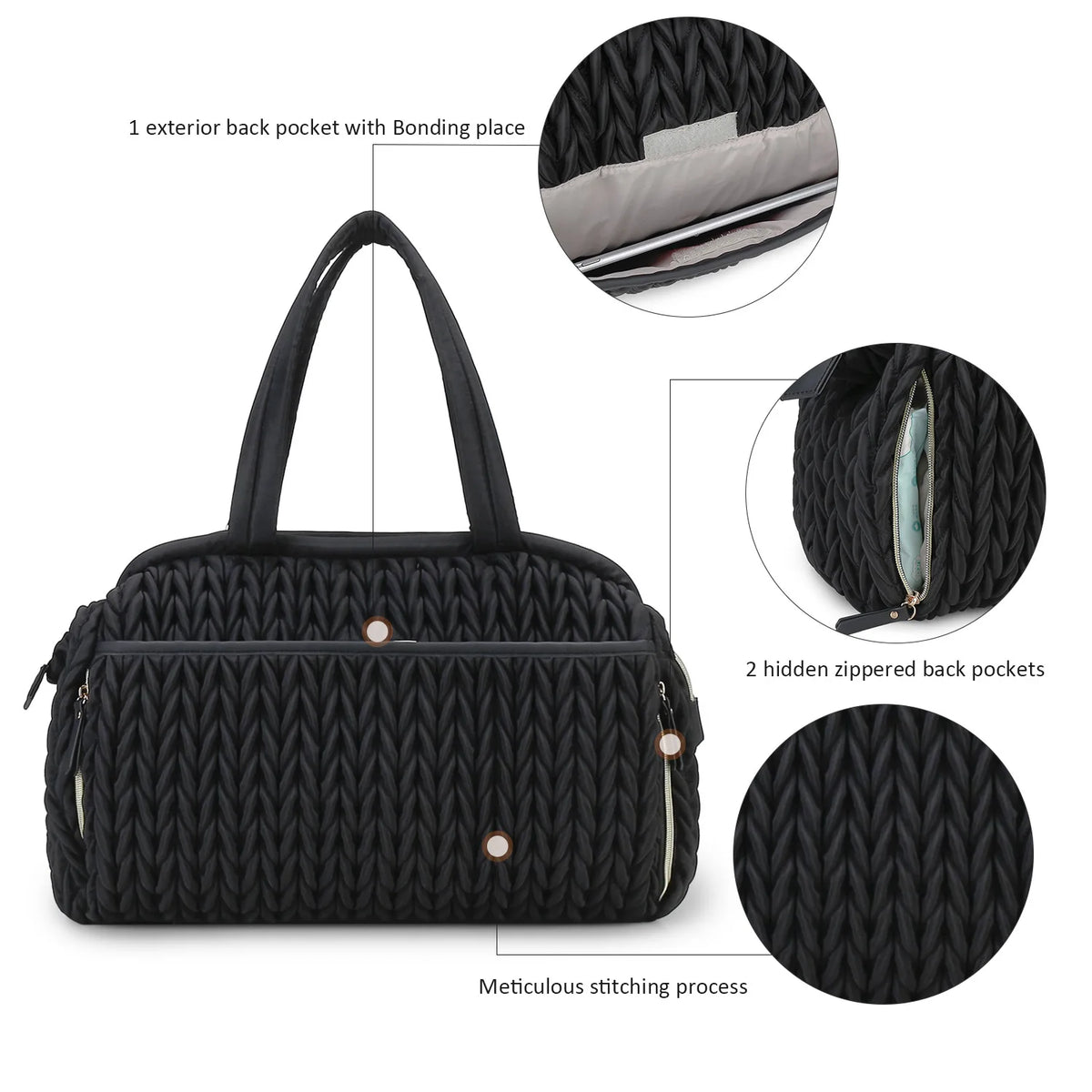 New Diaper Bags Hand-held Single Shoulder Baby Mommy Bags Large Capacity Waterproof Insulation Milk Bottle Mother and Baby Bag