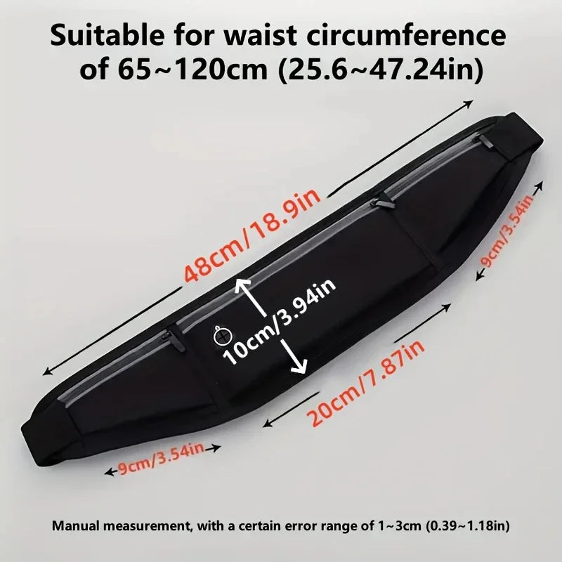 Lightweight Running Waist Bag Casual Belt Cycling Waist Pack Mobile Phone Bag Waterproof Gym Bags Sports Belt Hidden Fitness Bag