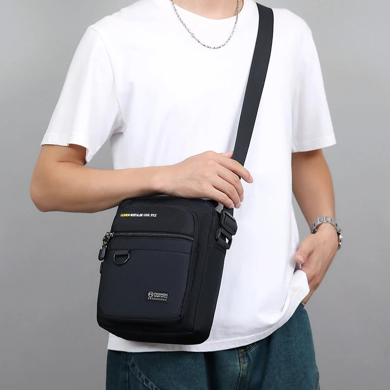 Men Crossbody Bag Single Shoulder Bags Big Capacity Storage Bag Fashion Multi-Pockets Business Crossbody Bags