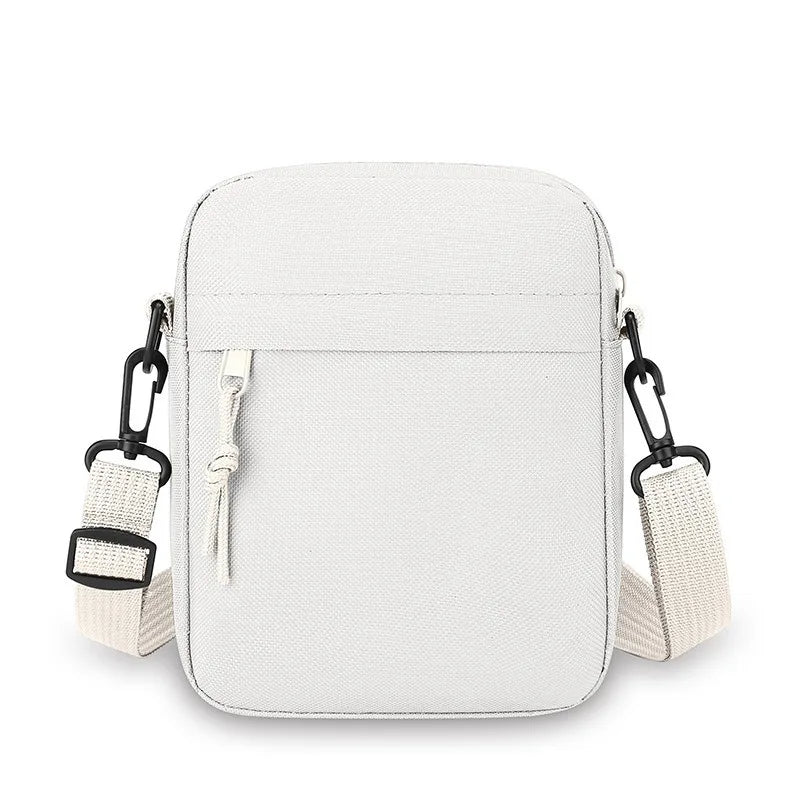 Men's and women's single-shoulder bags, crossbody bags, solid-colored single-shoulder small bags, lightweight mobile phone bags