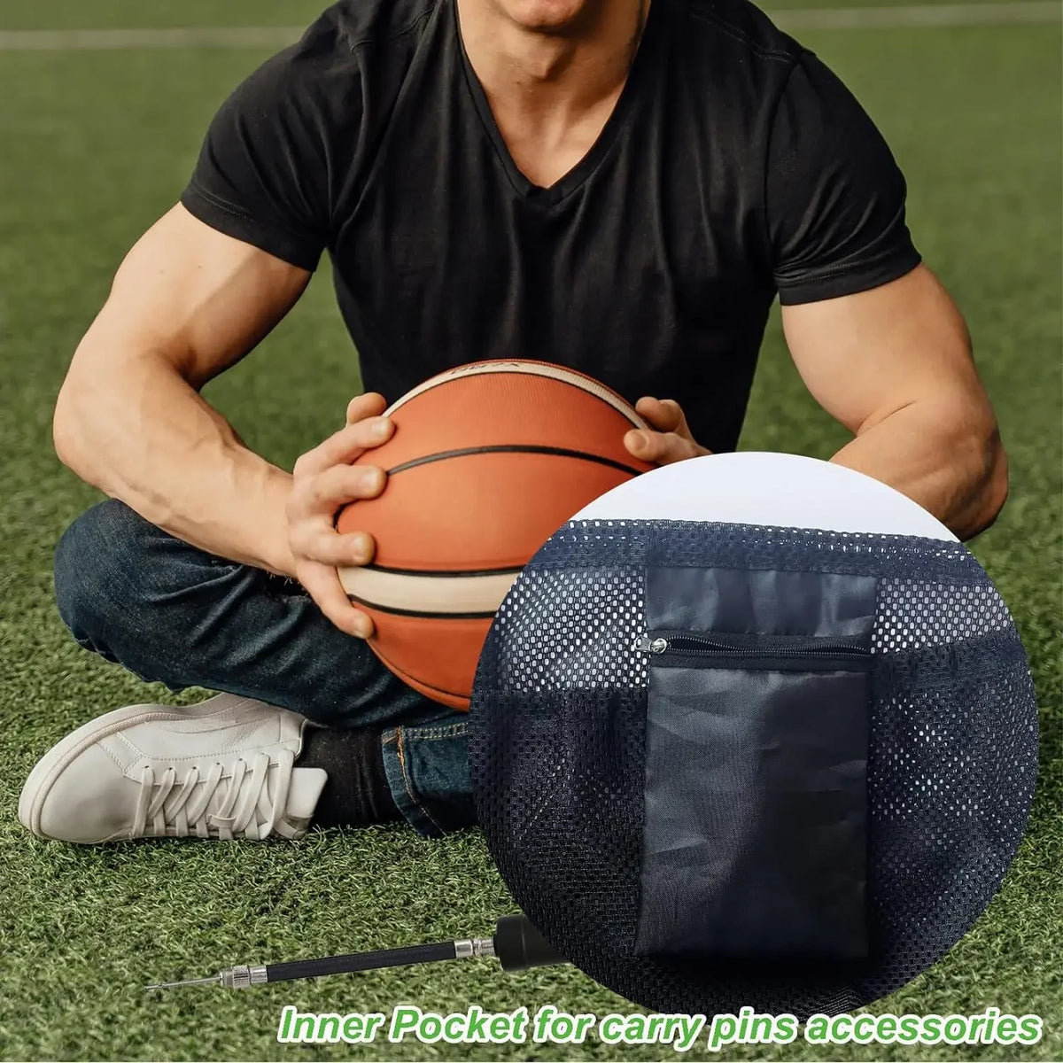 Football Soccer Volleyball Ball Storage Bags Outdoor Sports Traveling Gym Yoga Portable Drawstring Basketball Backpack Mesh Bag