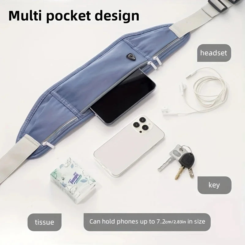 Lightweight Running Waist Bag Casual Belt Cycling Waist Pack Mobile Phone Bag Waterproof Gym Bags Sports Belt Hidden Fitness Bag