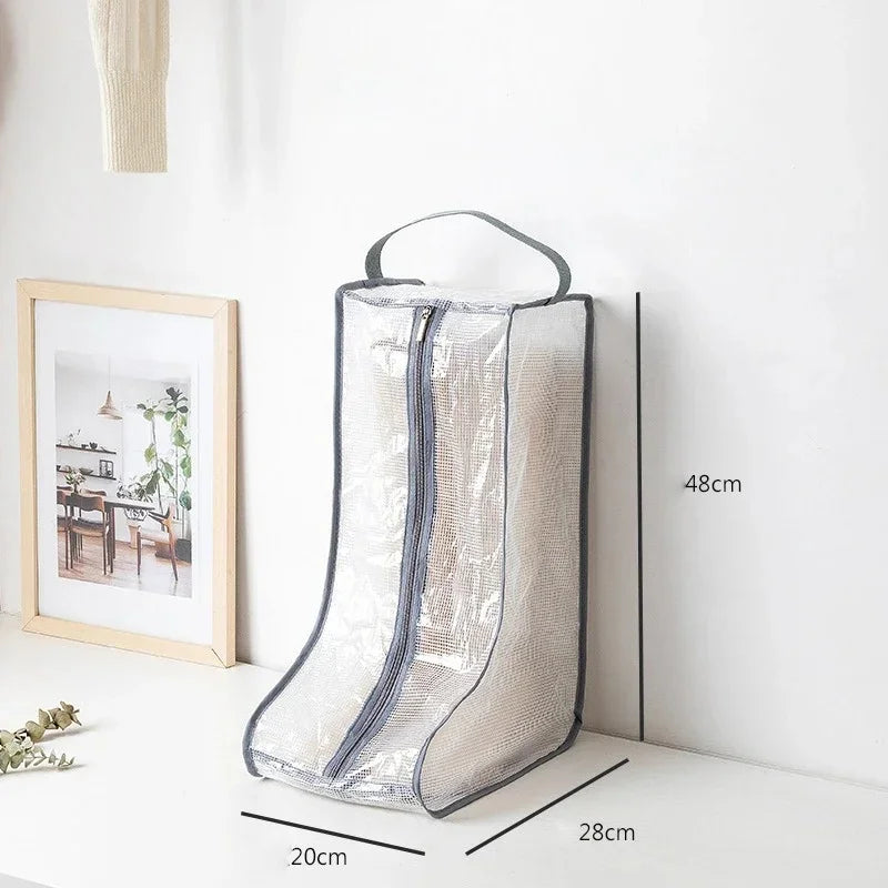 Shoes Storage Bags Cover Long Riding Rain Boots Dustproof Organizer Portable Travel Zipper Pouch Accessories Supplies Item