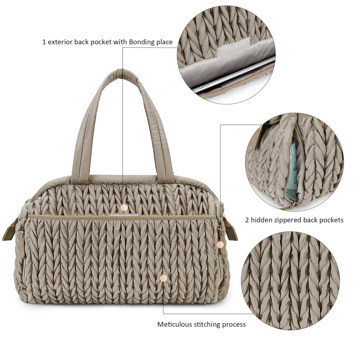 New Diaper Bags Hand-held Single Shoulder Baby Mommy Bags Large Capacity Waterproof Insulation Milk Bottle Mother and Baby Bag