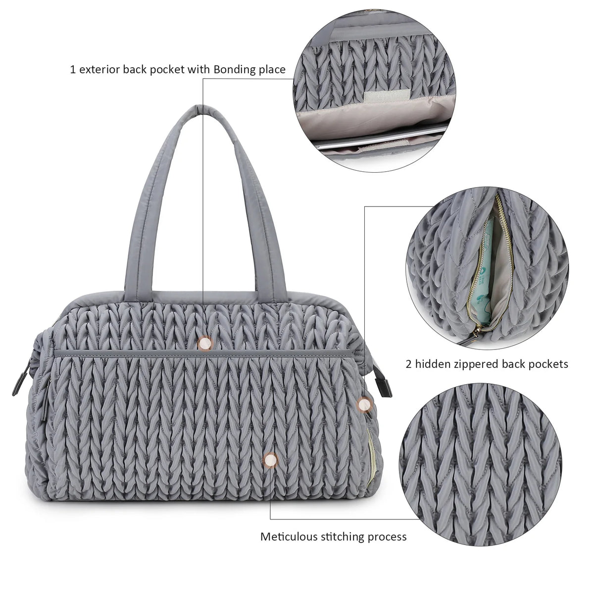 New Diaper Bags Hand-held Single Shoulder Baby Mommy Bags Large Capacity Waterproof Insulation Milk Bottle Mother and Baby Bag
