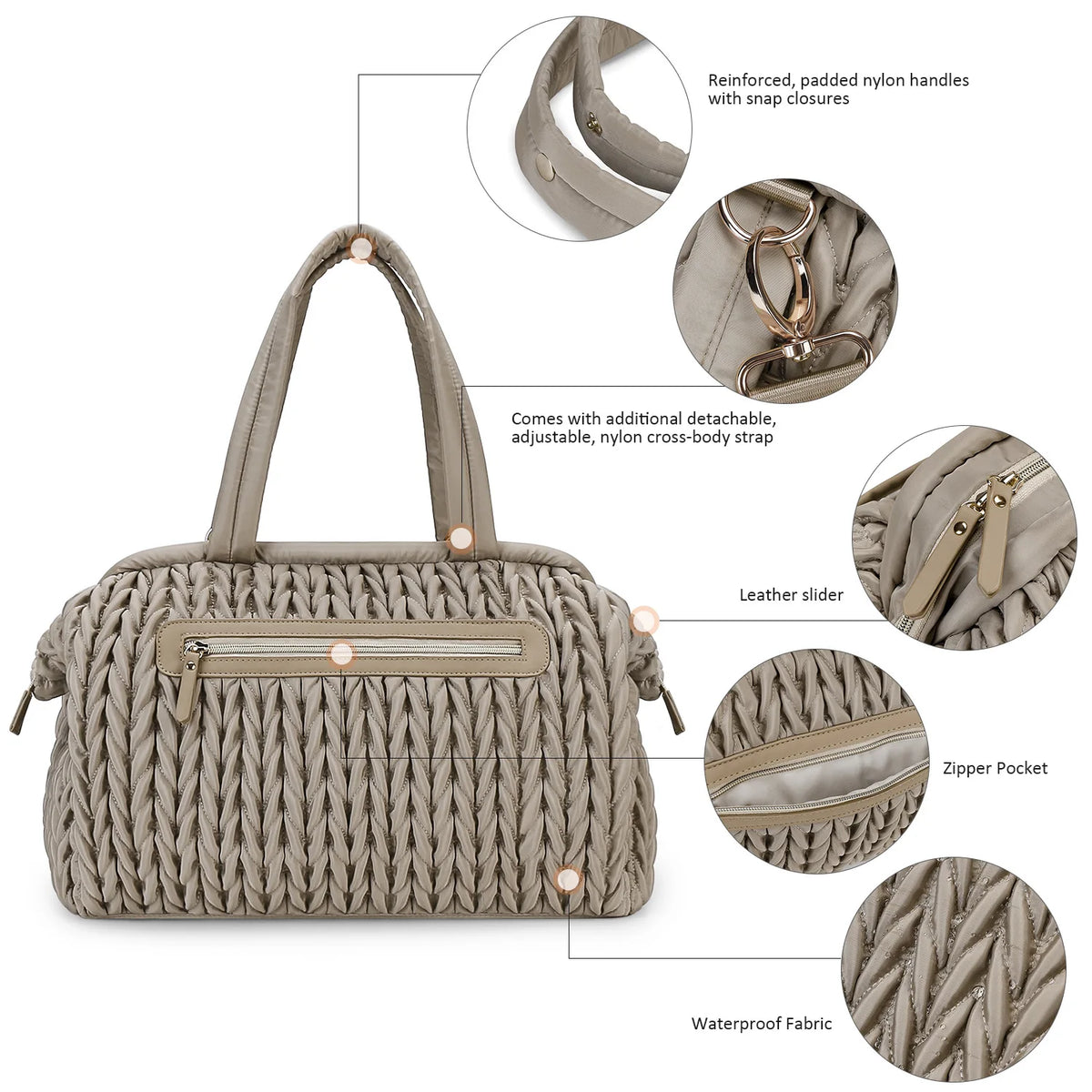 New Diaper Bags Hand-held Single Shoulder Baby Mommy Bags Large Capacity Waterproof Insulation Milk Bottle Mother and Baby Bag
