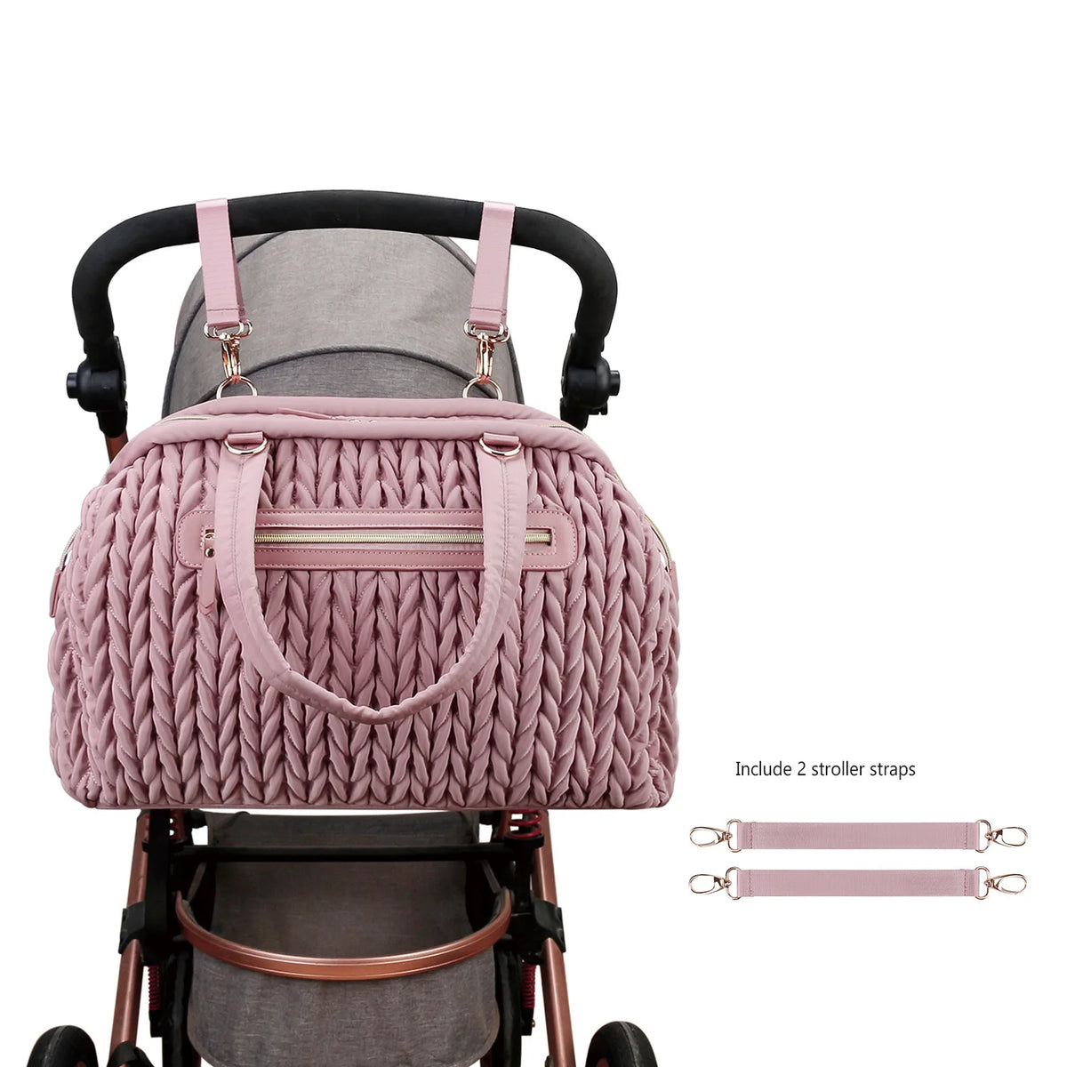 New Diaper Bags Hand-held Single Shoulder Baby Mommy Bags Large Capacity Waterproof Insulation Milk Bottle Mother and Baby Bag